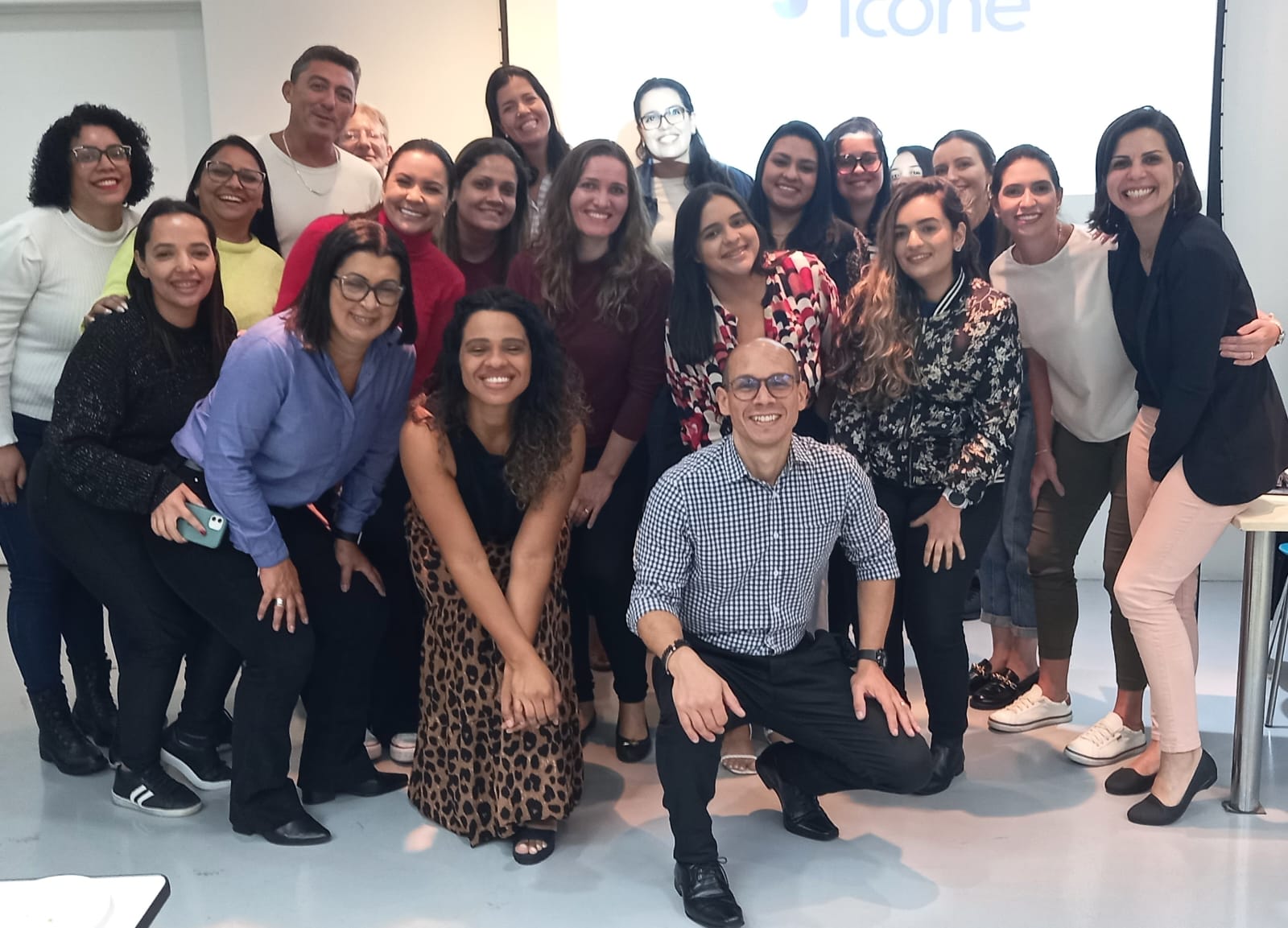 Turma de empresários em treinamento